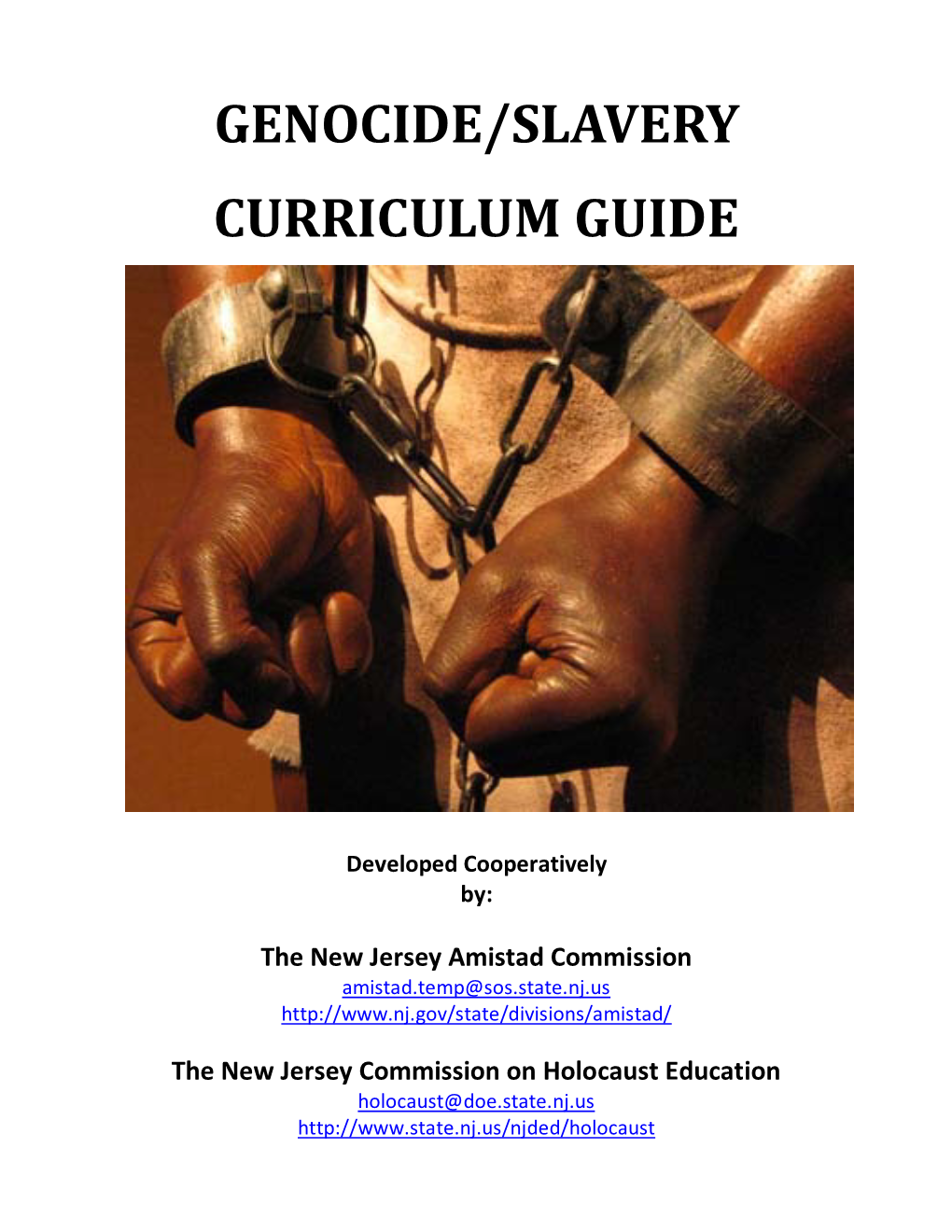 Genocide/Slavery Curriculum Guide