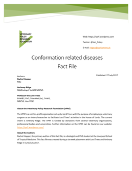 Conformation Related Diseases Fact File