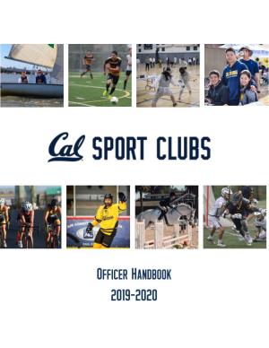 Sport Club Handbook 2019-2020