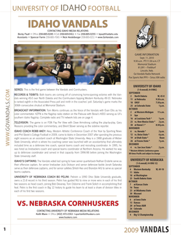 IDAHO VANDALS OFFENSE LT 70 Matt Cleveland 6-4 311 Jr