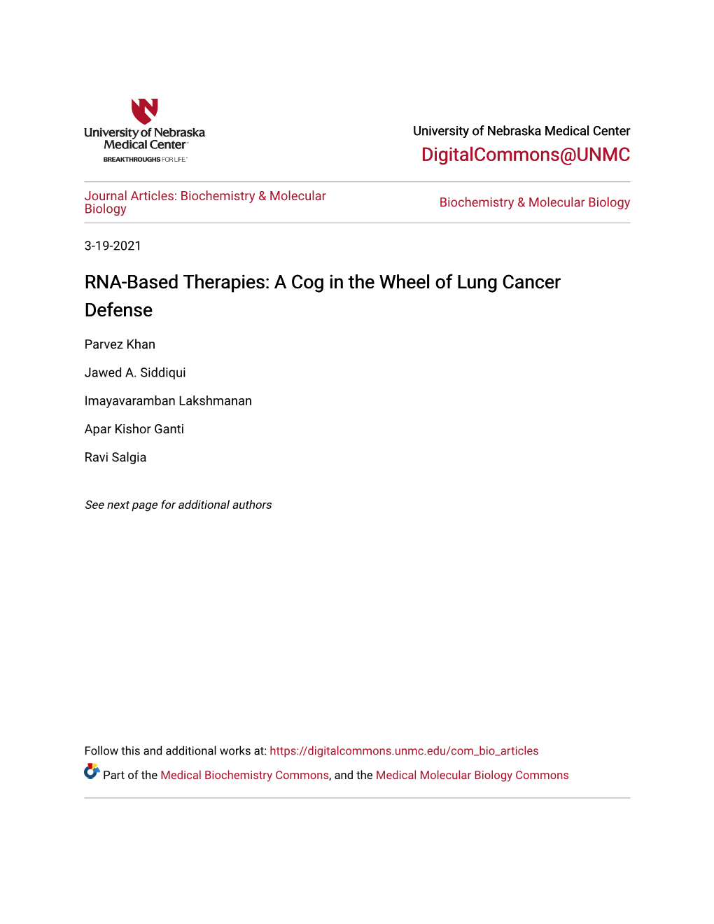 A Cog in the Wheel of Lung Cancer Defense