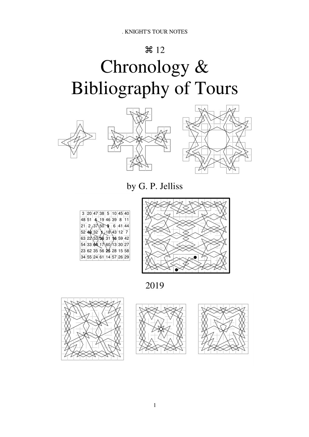Chronology & Bibliography