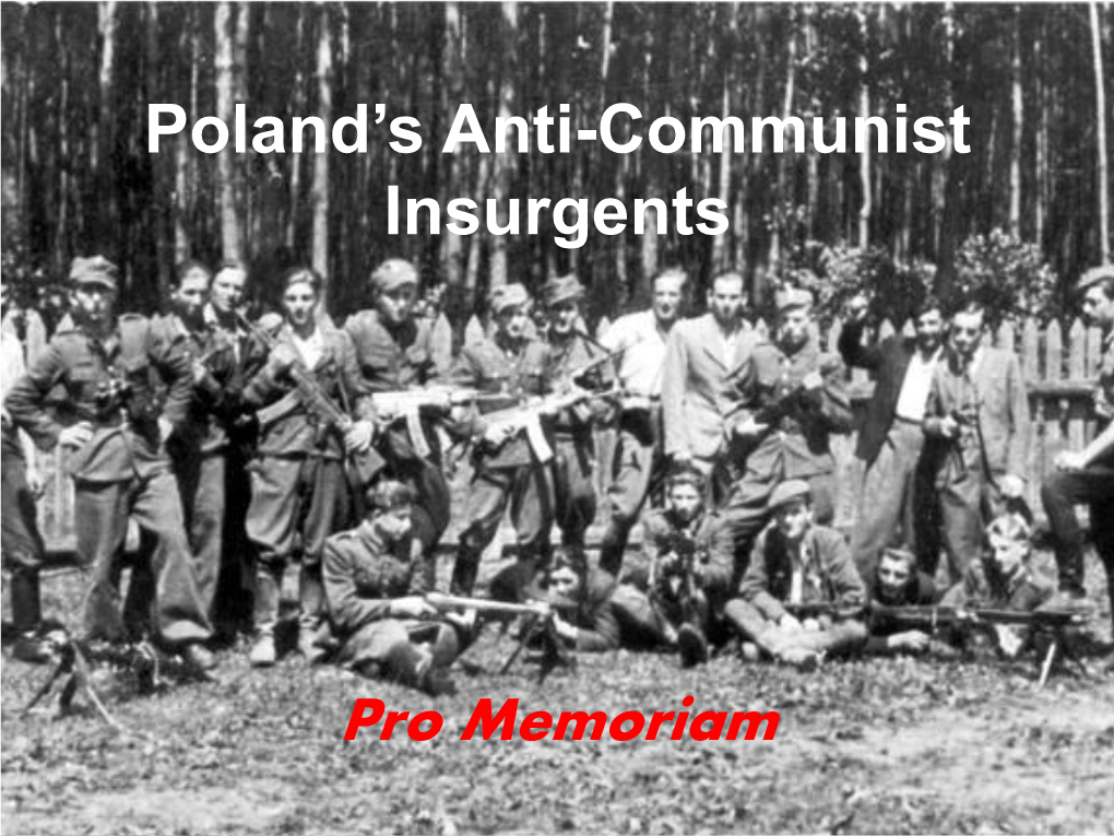 Poland's Anti-Communist Insurgents