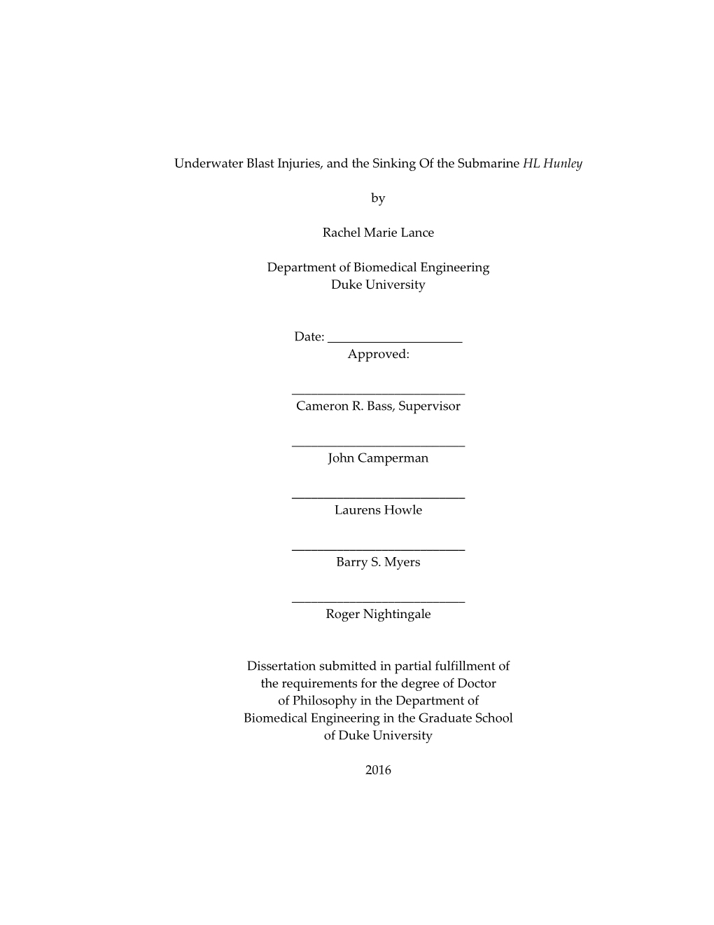 3. Underwater Blast Injury: a Review of Standards