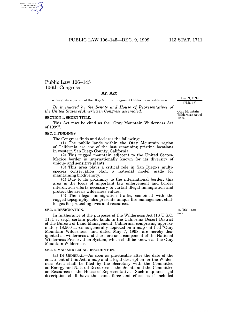 Public Law 106–145—Dec