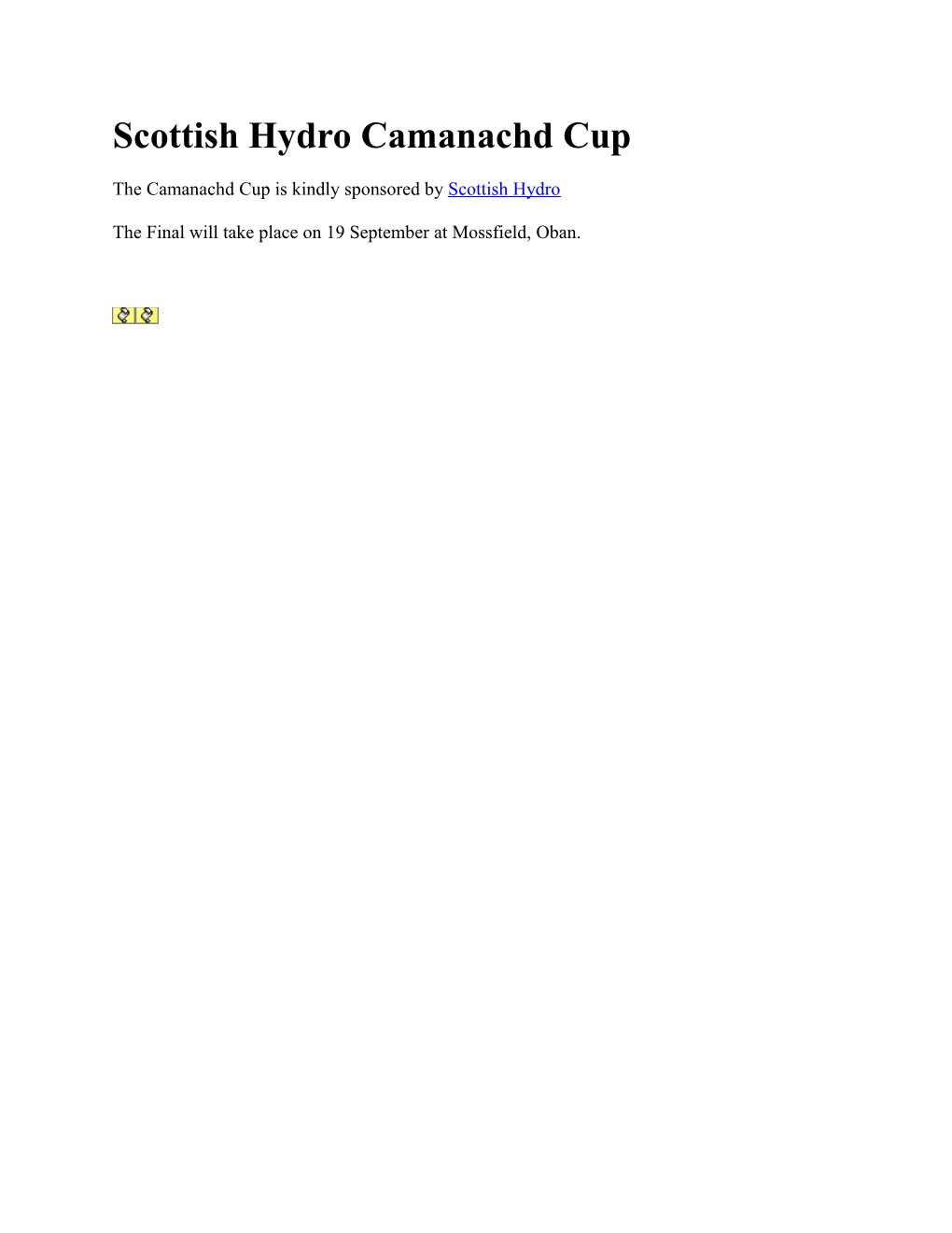 Scottish Hydro Camanachd Cup