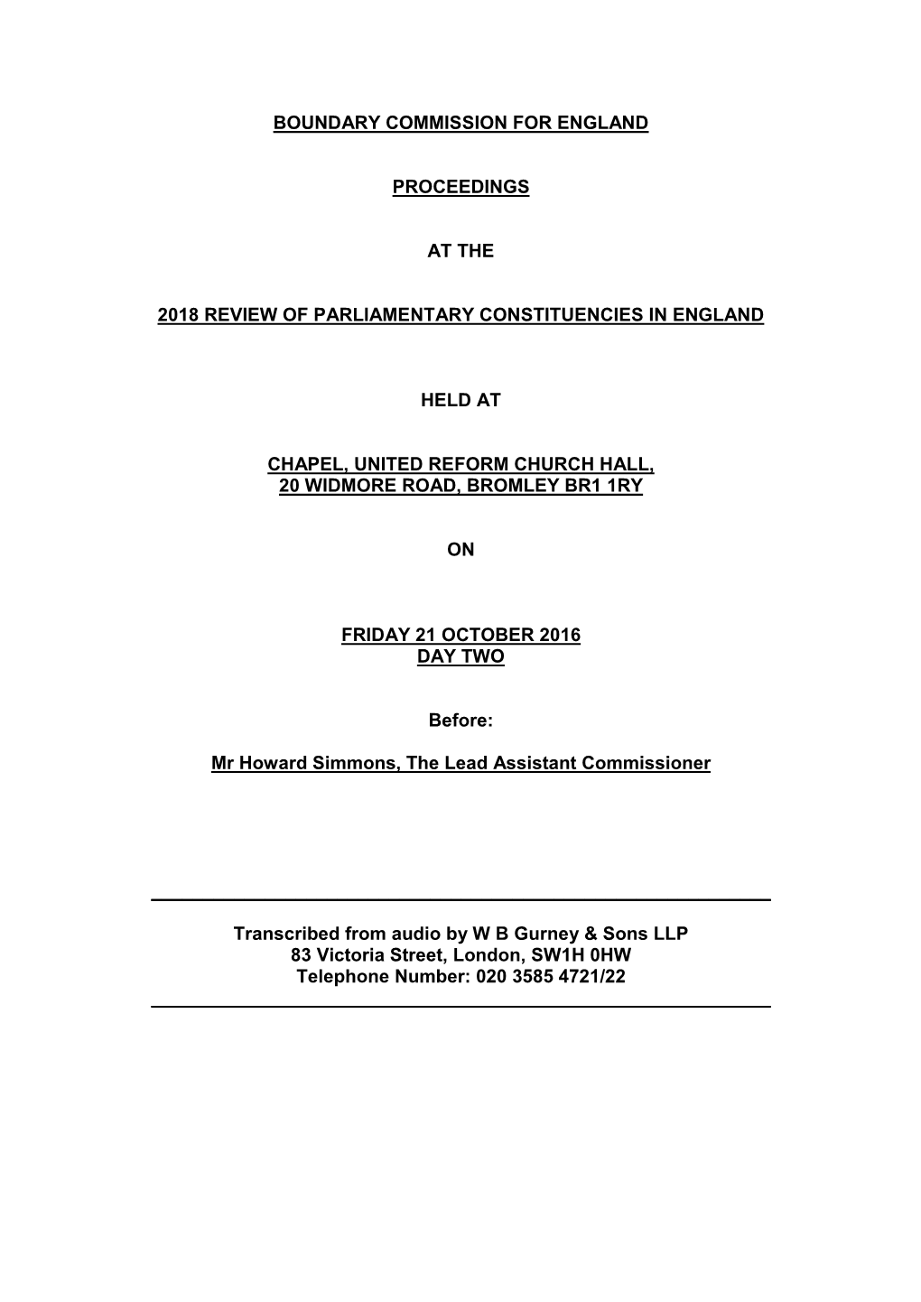 Boundary Commission for England