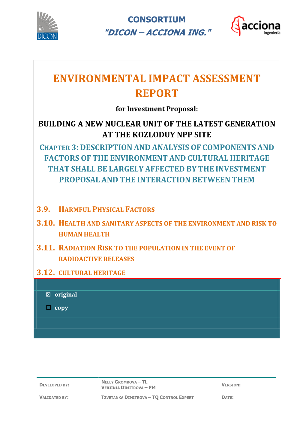 Environmental Impact Assessment Report