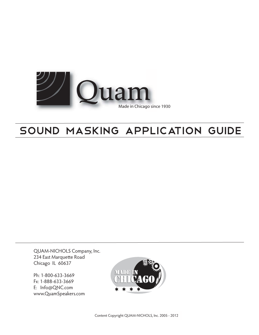 Guide to Sound Masking