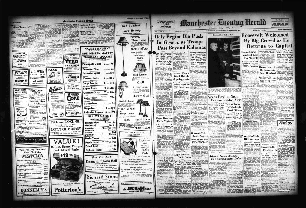 VALUE! Sale of Shew Publicly for the First Time British Planes Shot Down Yester' Were Reported Over the Liverpool to Disintegrate