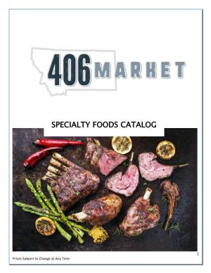 Specialty Foods Catalog
