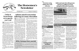 The Horsemen's Newsletter