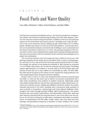 Fossil Fuels and Water Quality 75