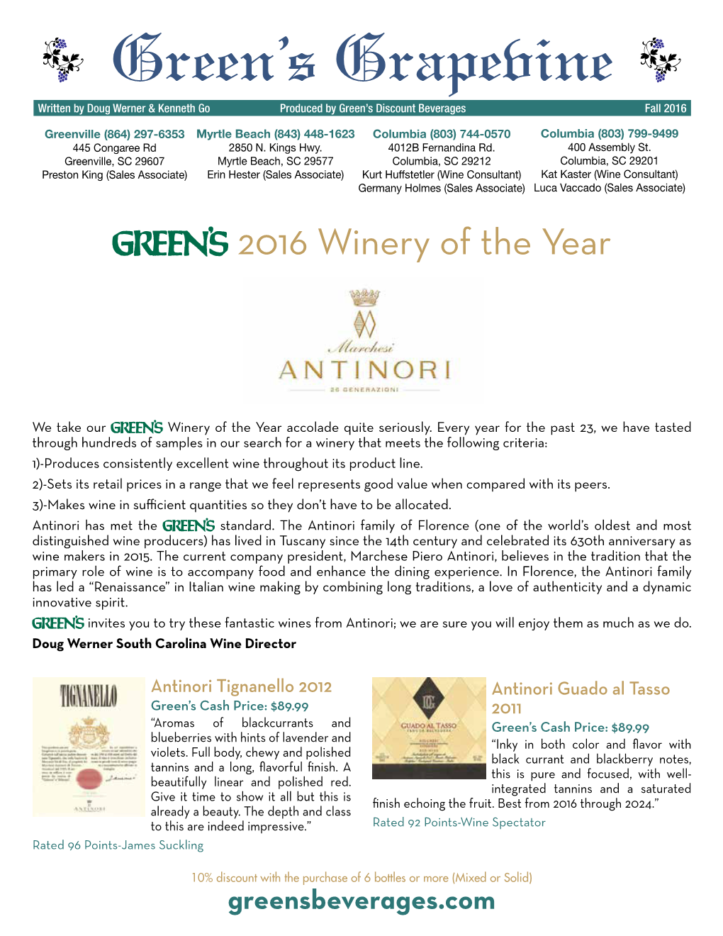 2016 Winery of the Year