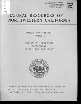 Natural Resources of Northwestern California
