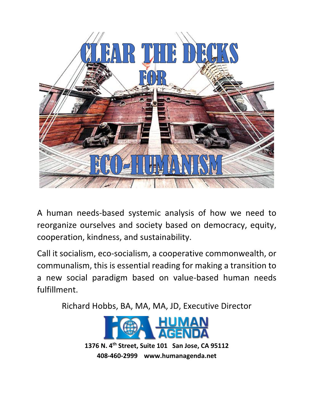 Clear the Decks for Eco-Humanism