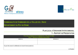 Rapport De Presentation