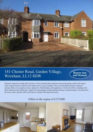 181 Chester Road, Garden Village, Wrexham, LL12 8DW