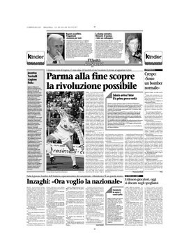 Parma Alla Fine Scopre La Rivoluzione Possibile