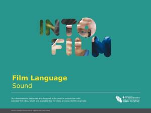 Film Language Sound Welcome