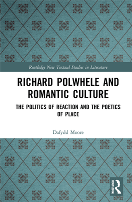 Richard Polwhele and Romantic Culture; the Politics of Reaction