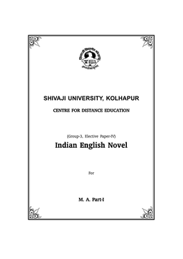 M. A. Part-I Indian English Novel Title.P65