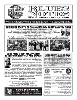 Blues Notes November 2012