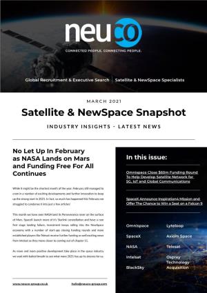 Satellite & Newspace Snapshot