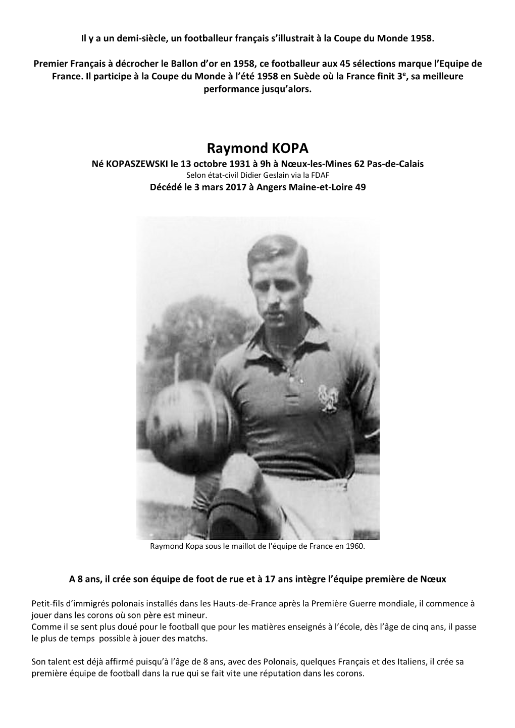 Raymond KOPA