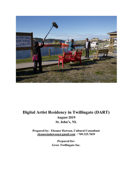 Digital Artist Residency in Twillingate (DART) August 2019 St
