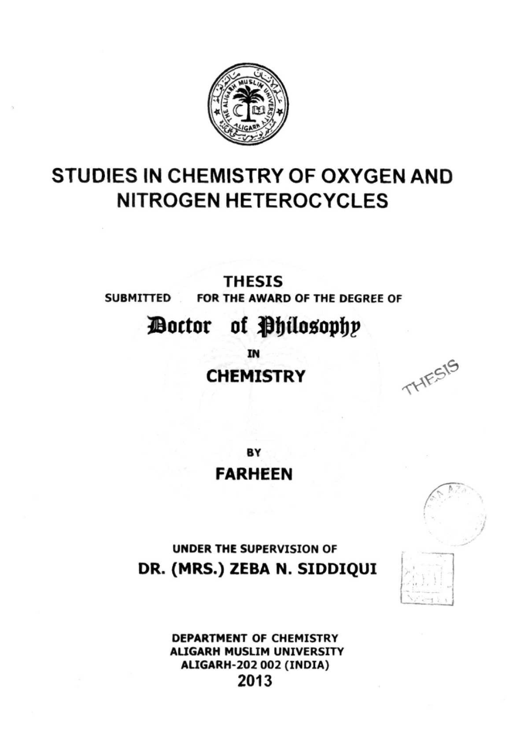 3Bottor of Vbt'los;Opbp in CHEMISTRY F~F I