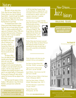 New Orleans Jazz History Walking Tours