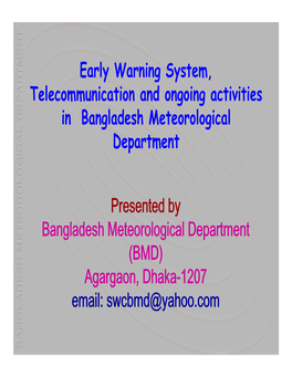 Bangladesh Meteorological Department