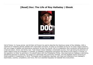 [Read] Doc: the Life of Roy Halladay | Ebook