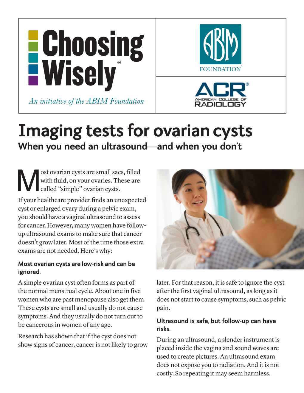 Imaging Tests for Ovarian Cysts When You Need an Ultrasound—And When You Don’T