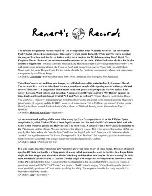 Renert's Records