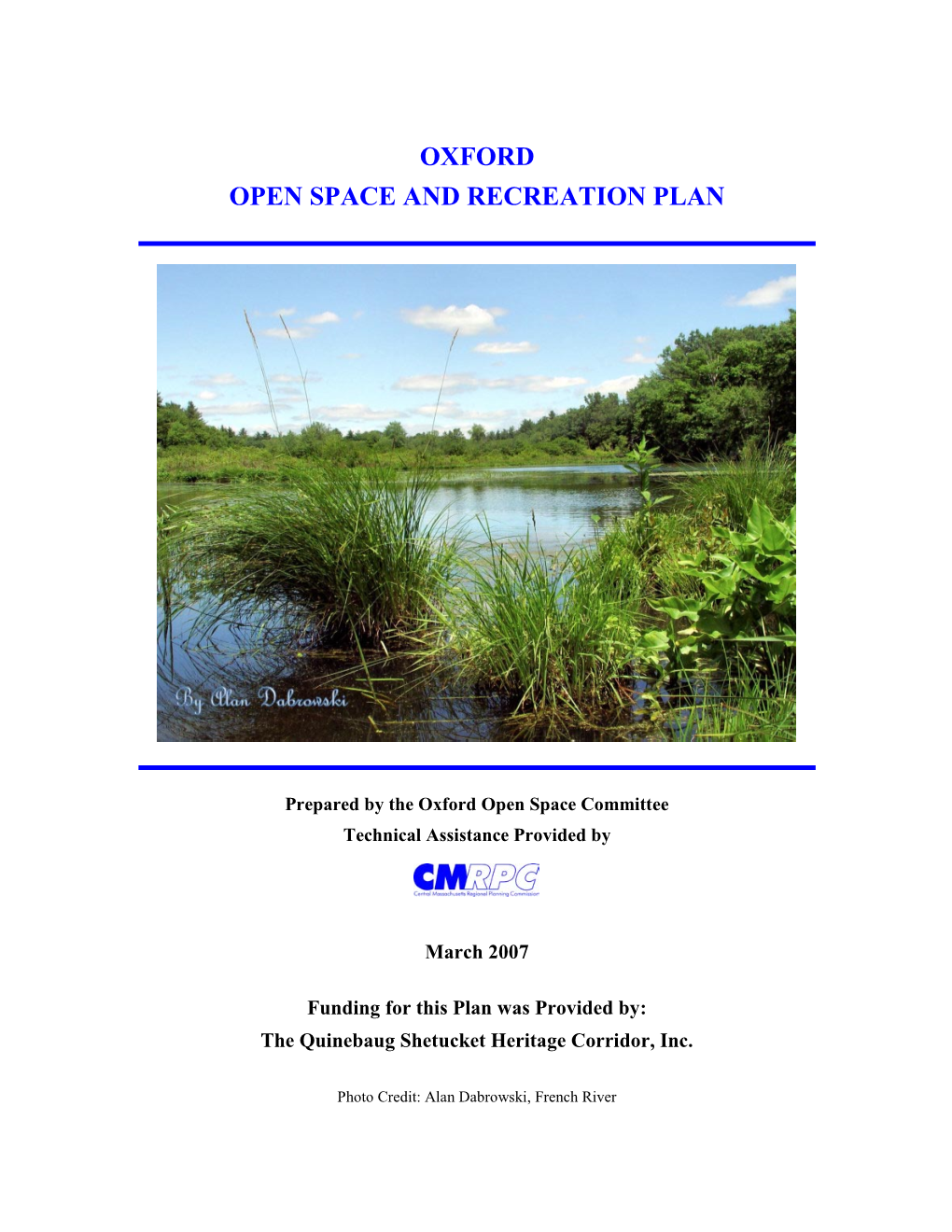 Open Space and Recreation Plan