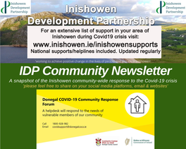 IDP Community Newsletter