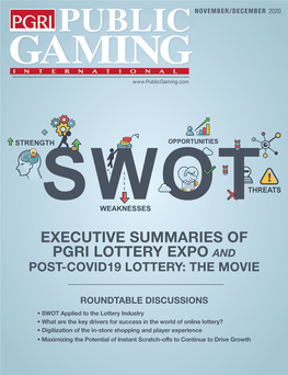 Executive Summaries of Pgri Lottery Expo and Post-Covid19 Lottery: the Movie