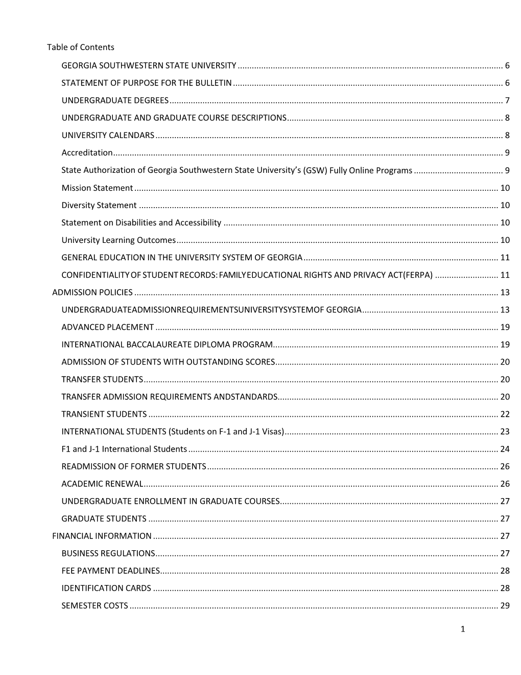 Undergraduate Degrees