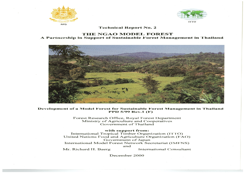 A Partnership in Support of Sustainable Forest Management in Thailand