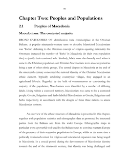 Population Statistics Advocated by Serbia, Bulgaria and Greece