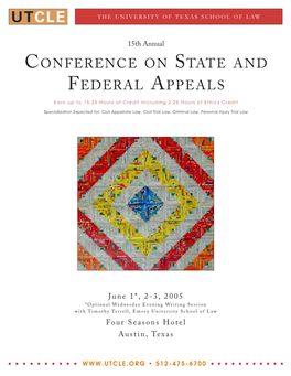 Conference on State and Federal Appeals