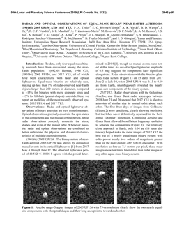 Radar and Optical Observations of Equal-Mass Binary Near-Earth Asteroids (190166) 2005 Up156 and 2017 Ye5