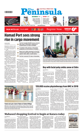 Hamad Port Sees Strong Rise in Cargo Movement