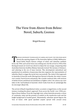Novel, Suburb, Cosmos