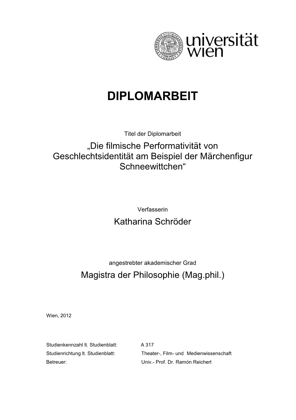 Diplomarbeit