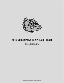 2019-20 Gonzaga Men's Basketball Record Book