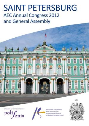 SAINT PETERSBURG AEC Annual Congress 2012 and General Assembly