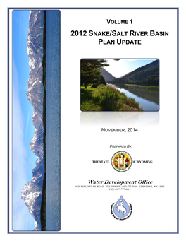 2012 Snake/Salt River Basin Plan Update